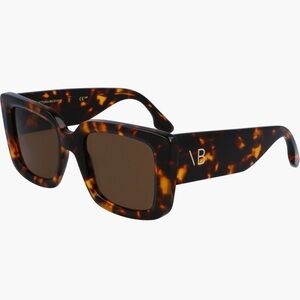 Victoria Beckham 52mm Monogram Modified Rectangular Sunglasses